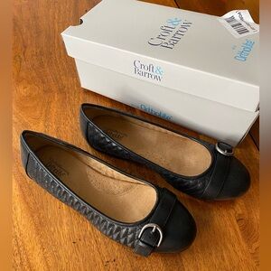 NWT Croft & Barrow Black Women's Flats Size 8.5 Wide